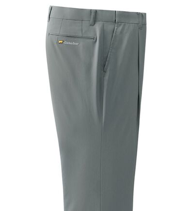 「＜ゴールデンベア＞しわになりにくい綿タッチスラックス（メンズスラックス）」