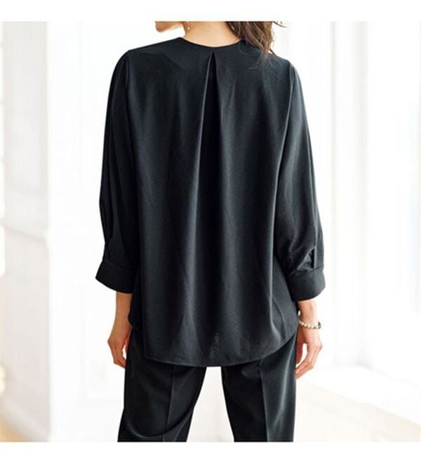 BELLUNA（ベルーナ）の「快適ストレッチ！パール調デザインセットアップ（セットアップ）」｜詳細画像