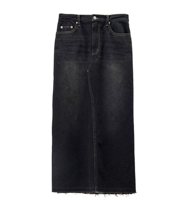 GeeRA（ジーラ）の「バックスリットデニムロングスカート（ロングスカート）」｜詳細画像