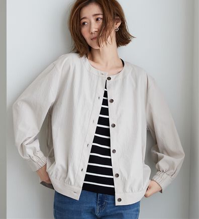 BELLUNA（ベルーナ）の「ビンテージ調ボタンデザインブルゾン（その他ジャケット）」