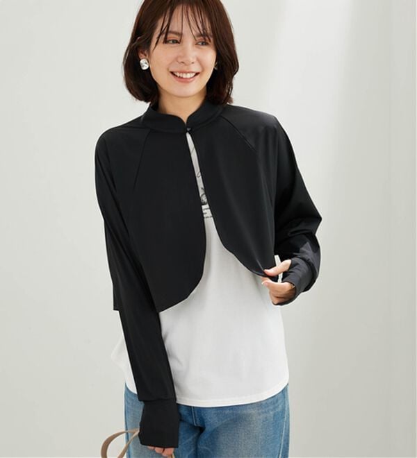 BELLUNA（ベルーナ）の「ヒンヤリ爽快！スタンド衿ボレロ（その他カーディガン）」｜詳細画像