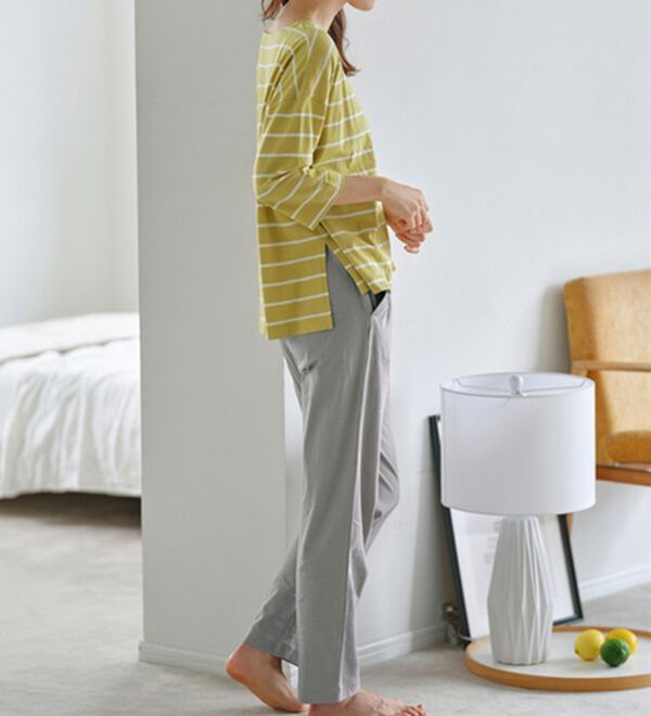 YU'NOW（ユナウ）の「コットン１００％おうちでもキレイ見えルームウェアセット（パジャマ・ルームウェア）」｜詳細画像