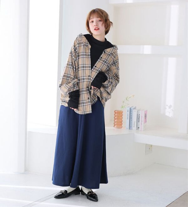 A HAPPY MARILYN（アハッピーマリリン）の「【Ｌ～８Ｌ】選べる身長別＆デザイン　ゆるっと楽ちん　ミニ裏毛　フレアスカート＆ワイドパンツ（ワイドパンツ・ガウチョ）」｜詳細画像