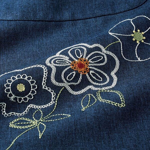 ルフラン（ルフラン）の「【２色組】杢調デザインエプロン（エプロン）」｜詳細画像