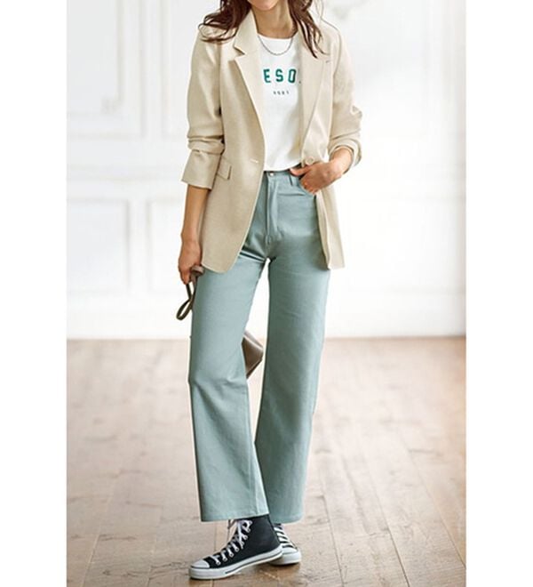 BELLUNA（ベルーナ）の「＜楽スタフィット＞テーラードジャケット（テーラードジャケット）」｜詳細画像