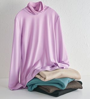 BELLUNA（ベルーナ）の「なめらかテンセル（ＴＭ）繊維ストレッチプルオーバー（カットソー）」｜詳細画像