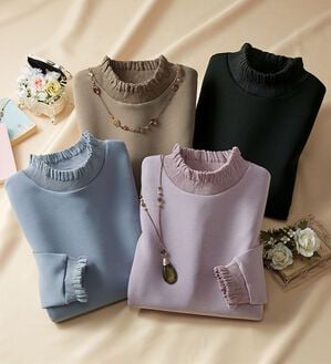 LAVIENNE（ラヴィエンヌ）の「大人の上品トレーナー（カットソー）」｜詳細画像