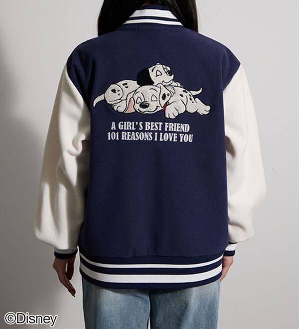 BELLUNA（ベルーナ）の「＜Ｄｉｓｎｅｙ＞【１０１匹わんちゃん】フリースボンディングスタジャン（ハーフコート）」｜詳細画像
