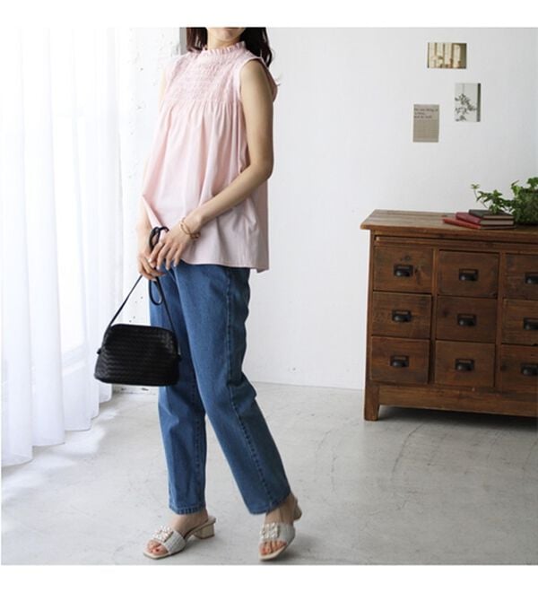 GeeRA（ジーラ）の「ストライプシャーリングブラウス（アンサンブル）」｜詳細画像