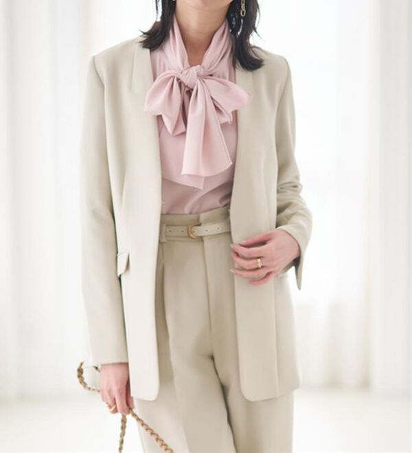 RANAN（ラナン）の「とろみボウタイブラウス（ブラウス）」｜詳細画像