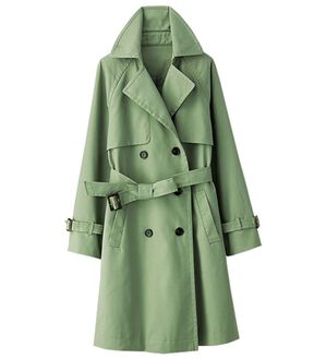 BELLUNA（ベルーナ）の「花粉対策！大人デザイントレンチコート（ロングコート）」｜ミント