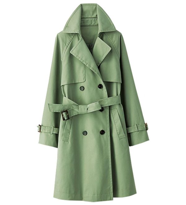 BELLUNA（ベルーナ）の「花粉対策！大人デザイントレンチコート（ロングコート）」｜ミント