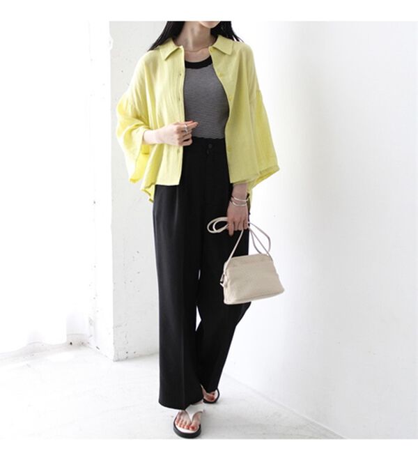 GeeRA（ジーラ）の「ワッシャーポプリンブラウス（ブラウス）」｜詳細画像