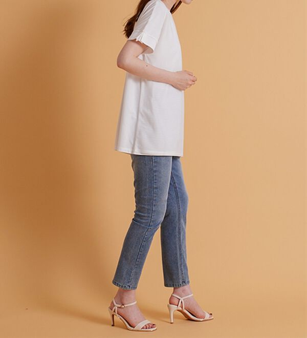 BELLUNA（ベルーナ）の「ボーダーチュール重ねチュニック（チュニック）」｜詳細画像