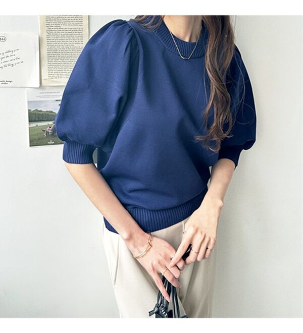 GeeRA（ジーラ）の「パフスリーブニットプルオーバー（ニット・セーター）」｜詳細画像