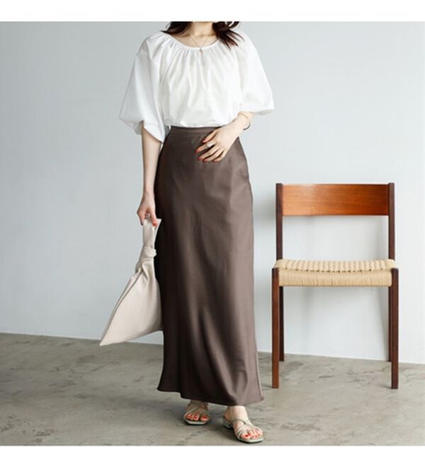 パフスリーブギャザーブラウス - ベルーナ【公式】