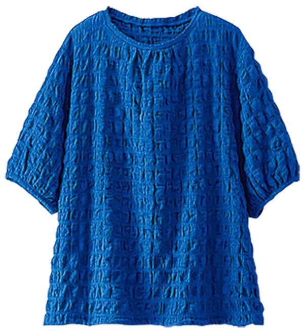 BELLUNA（ベルーナ）の「ポコポコ素材裾ドロストプルオーバー（カットソー）」｜詳細画像