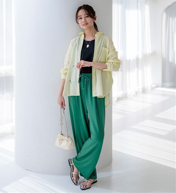 BELLUNA（ベルーナ）の「ヒンヤリ！綿１００％サマ見えタンクトップ（タンクトップ・キャミソール）」｜詳細画像