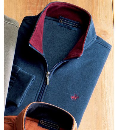 「＜ビバリーヒルズ・ポロクラブ＞刺しゅう入り裏起毛トレーナー（メンズトレーナー）」