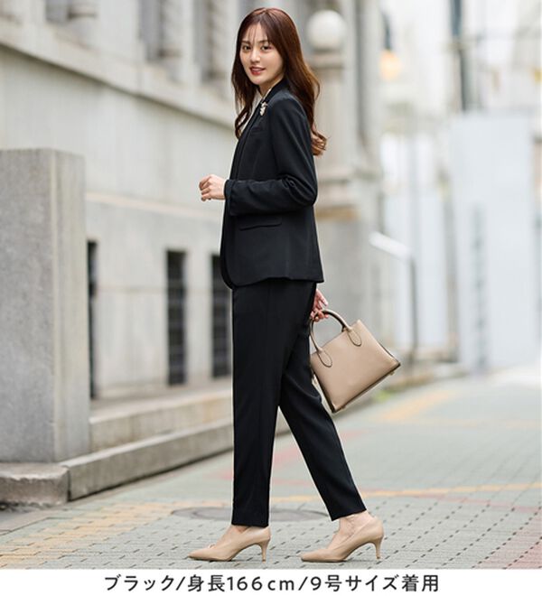 alotta（アロッタ）の「【２点セット】洗える！多機能セットアップ＜７号～２３号＞（パンツスーツ）」｜詳細画像