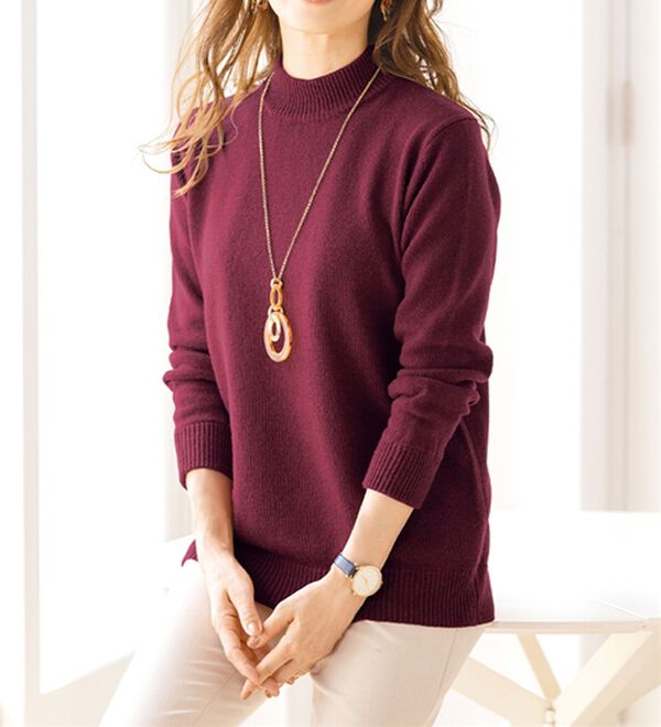 ルフラン（ルフラン）の「【３色組】新！洗えるウール１００％セーター（ニット・セーター）」｜詳細画像