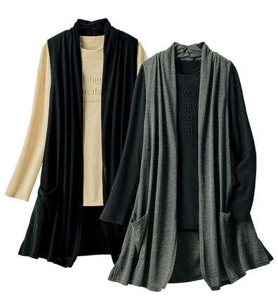 ルフラン（ルフラン）の「【２着組】ロゴＴシャツ＆ベスト＜ティアーズ＞（アンサンブル）」