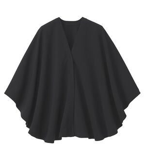 RANAN（ラナン）の「ジャケット代わりになる着るストール（その他カーディガン）」｜ブラック