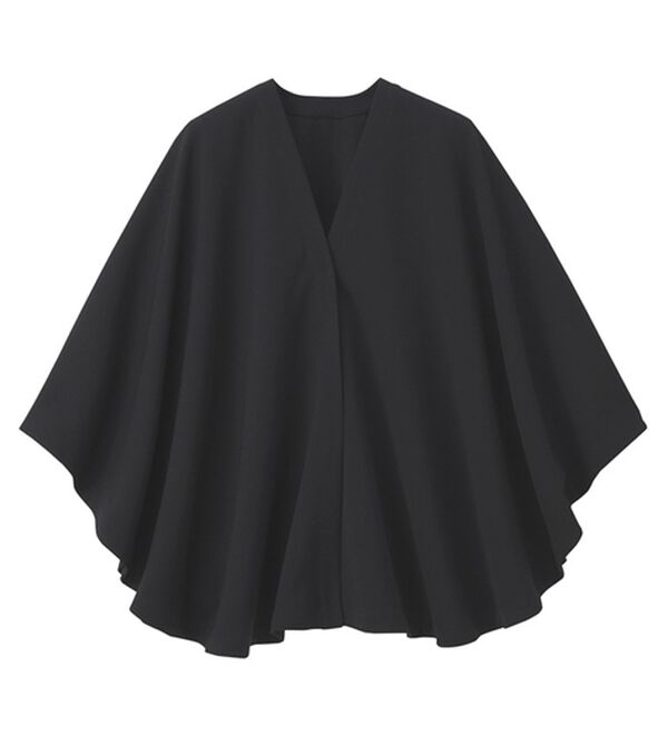 RANAN（ラナン）の「ジャケット代わりになる着るストール（その他カーディガン）」｜ブラック