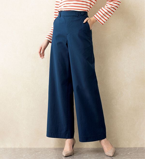 ルフラン（ルフラン）の「  ＜リュクスガーゼ＞セミワイドパンツ（ワイドパンツ・ガウチョ）」｜詳細画像