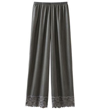 LAVIENNE（ラヴィエンヌ）の「裾魅せデニムライクペチパンツ（肌着・インナーウェア）」
