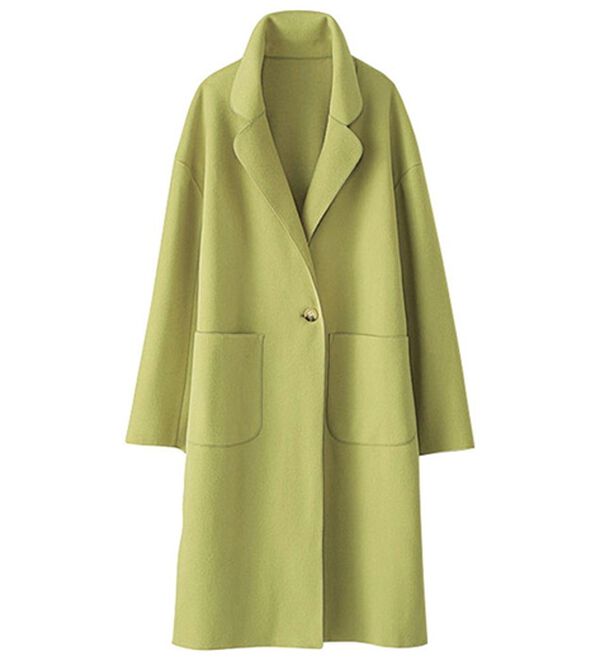 BELLUNA（ベルーナ）の「ウール調ロング丈チェスターコート（ロングコート）」｜ピスタチオグリーン