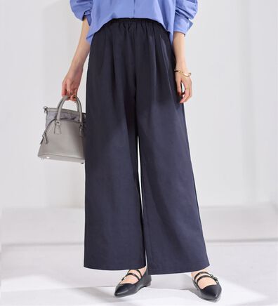 Viola e Viola（ヴィオラ エ ヴィオラ）の「涼しい履き心地！サッカーワイドパンツ（ワイドパンツ・ガウチョ）」