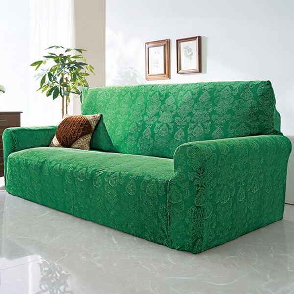 「Ｎｅｗ立体オーナメント柄伸縮フィットソファカバー（ソファーカバー）」｜詳細画像