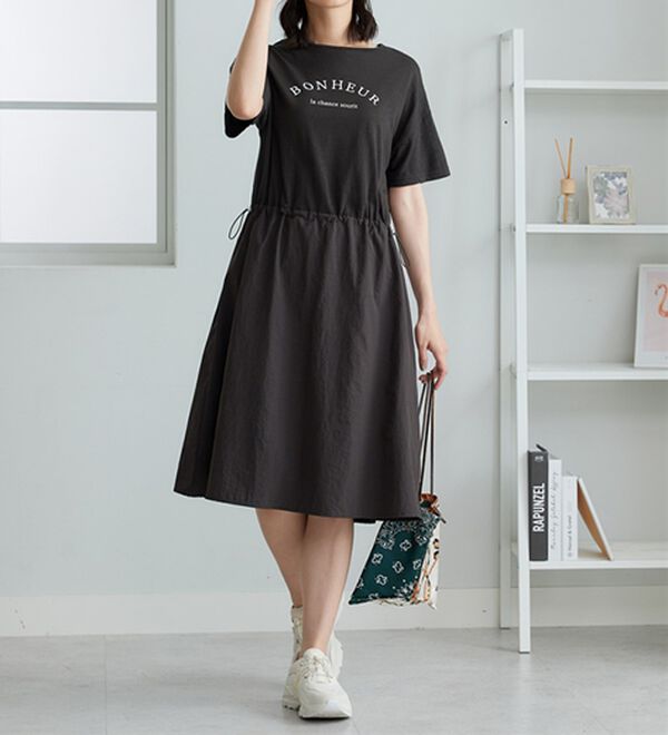 BELLUNA（ベルーナ）の「ドロスト使いドッキングワンピース（その他ワンピース）」｜詳細画像