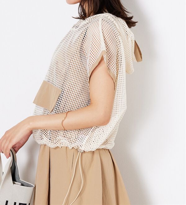 BELLUNA（ベルーナ）の「2点セット【Ｌａｇｒｉｌｕａ】メッシュ使いワンピースアンサンブル（その他ワンピース）」｜詳細画像