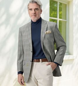 「＜ゴールデンベア＞国産大人のハイネックプルオーバー（メンズニット・セーター）」