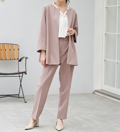 RANAN（ラナン）の「＜２点セット＞洗える！ゆるっとジャケットパンツスーツ（パンツスーツ）」