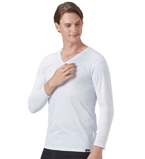 「【３枚組】＜フィラ＞ホットテック　柔らか裏起毛インナー（メンズ肌着・インナーウェア）」｜詳細画像