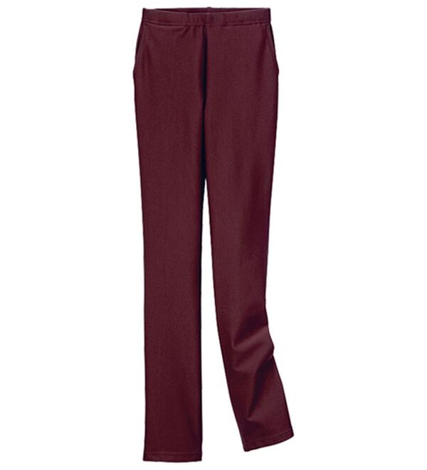 VINNO（ヴィノ）の「＜日本製＞美のフィット裏起毛サーモパンツ（ストレート）（フルレングスパンツ）」｜ワイン