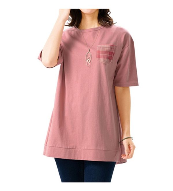 ルフラン（ルフラン）の「【３色組】バックシャン重ね着風チュニック（チュニック）」｜詳細画像