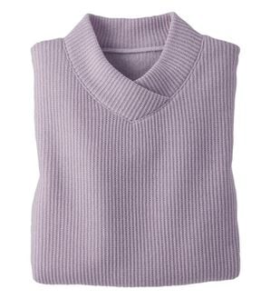 BELLUNA（ベルーナ）の「【静電気防止】ニットが苦手な方にも優しいプルオーバー（カットソー）」｜ラベンダー