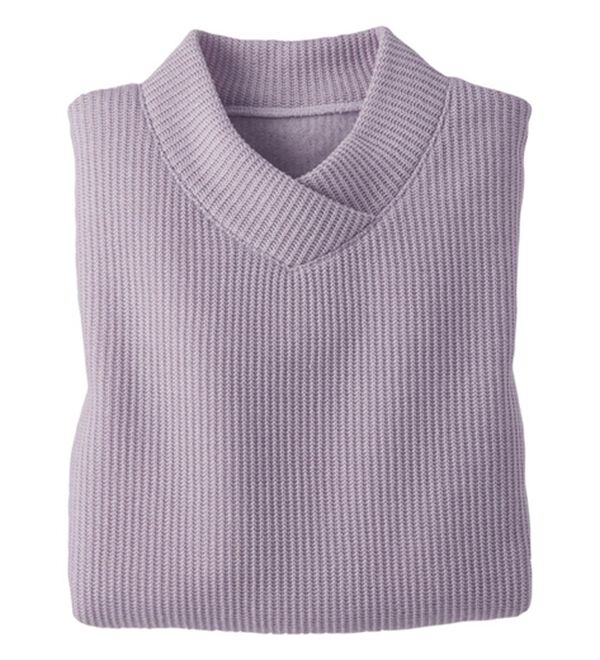 BELLUNA（ベルーナ）の「【静電気防止】ニットが苦手な方にも優しいプルオーバー（カットソー）」｜ラベンダー