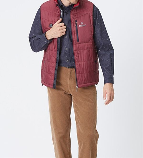 「＜ダンロップ・モータースポーツ＞秒・暖（すぐにあったか）ヒーター付ベスト（メンズベスト）」｜詳細画像