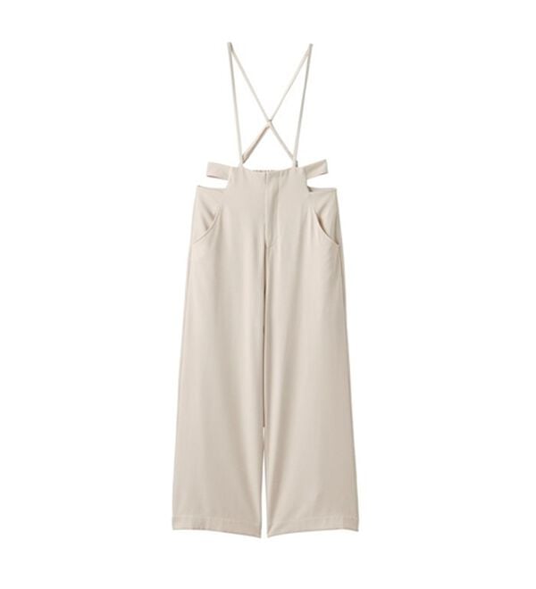 GeeRA（ジーラ）の「サイドカットアウトサス付ハイウエストパンツ（オールインワン）」｜詳細画像