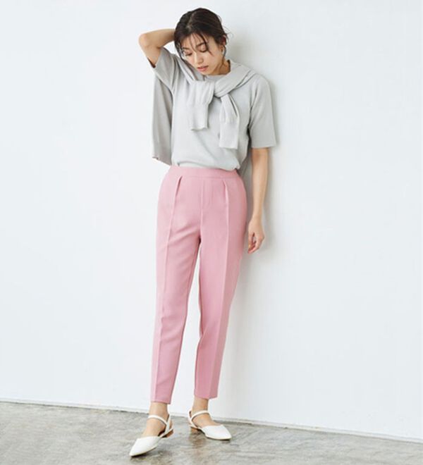 Pierrot（ピエロ）の「多機能ストレッチツイルテーパードパンツ（フルレングスパンツ）」｜詳細画像