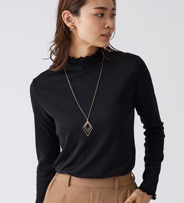 BELLUNA（ベルーナ）の「重ね着風フリル衿プルオーバー（カットソー）」｜詳細画像