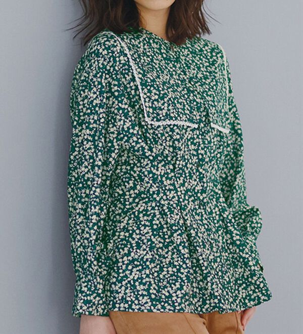 RANAN（ラナン）の「小花柄プリントブラウス（ブラウス）」｜詳細画像