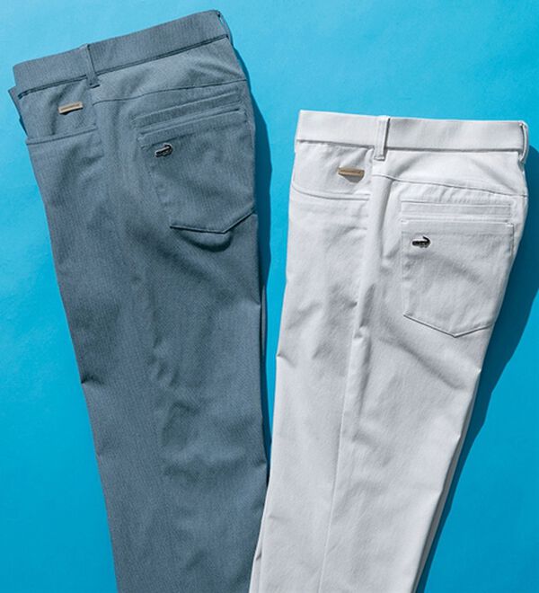 「＜クロコダイル＞ドビー柄パンツ（メンズフルレングスパンツ）」｜詳細画像