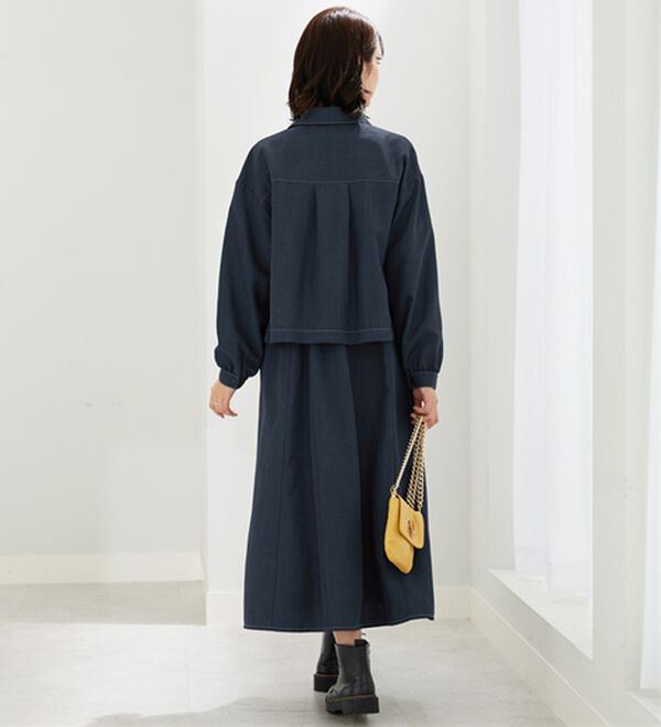 BELLUNA（ベルーナ）の「麻調ジャケット&times;キャミワンピアンサンブル（その他ワンピース）」｜詳細画像