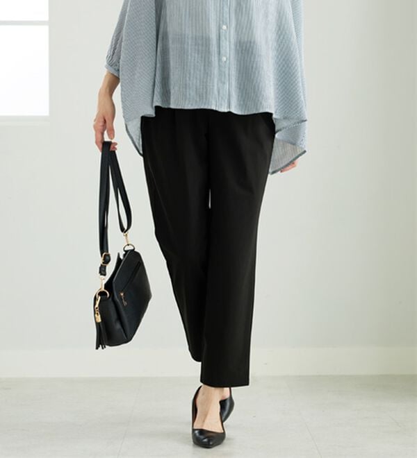 BELLUNA（ベルーナ）の「【接触冷感】シャリのび！速乾テーパードパンツ（テーパードパンツ）」｜詳細画像